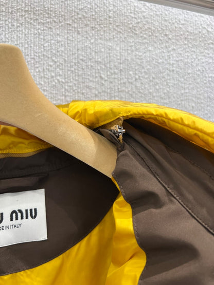 Miu Miu Technical pongé down hoodie jacket for women