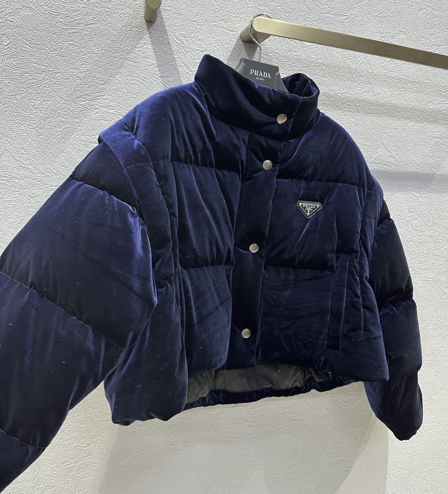 Prada  Velvet down jacket for women