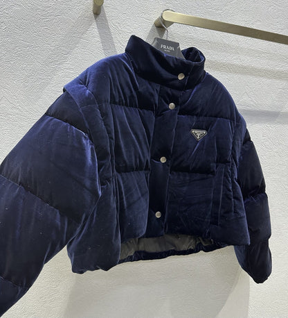 Prada  Velvet down jacket for women