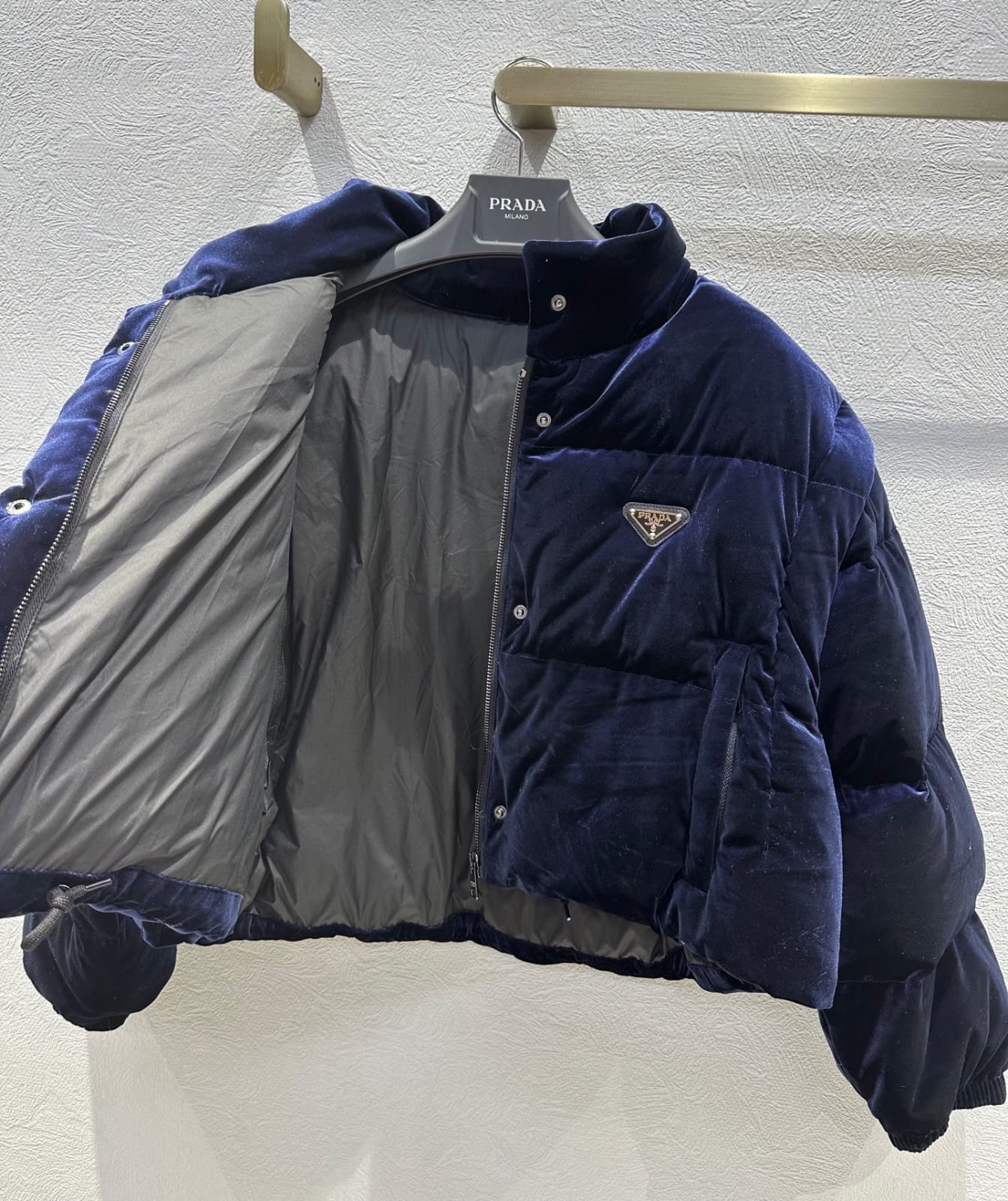 Prada  Velvet down jacket for women