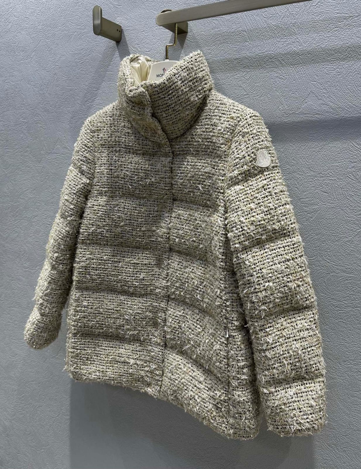 Moncler Cochelle Tweed Short Down Jacket for women