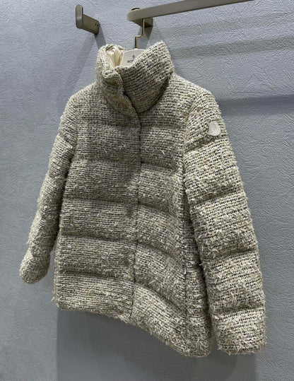 Moncler Cochelle Tweed Short Down Jacket for women