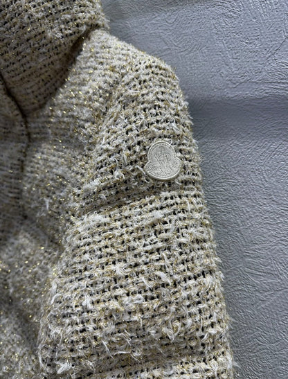 Moncler Cochelle Tweed Short Down Jacket for women