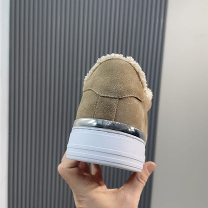 Philipp Plein  Suede Fur Low Top Sneakers Carson