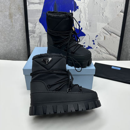 Prada Re-Nylon gabardine après-ski boots for women