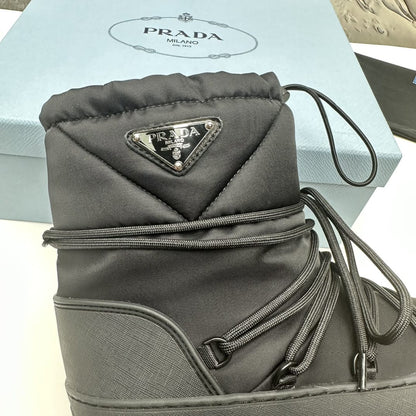 Prada Re-Nylon gabardine après-ski boots for women