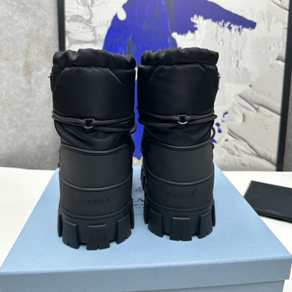 Prada Re-Nylon gabardine après-ski boots for women