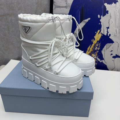 Prada Re-Nylon gabardine après-ski boots for woman