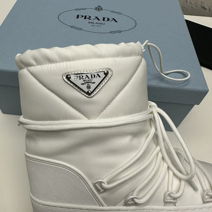 Prada Re-Nylon gabardine après-ski boots for woman