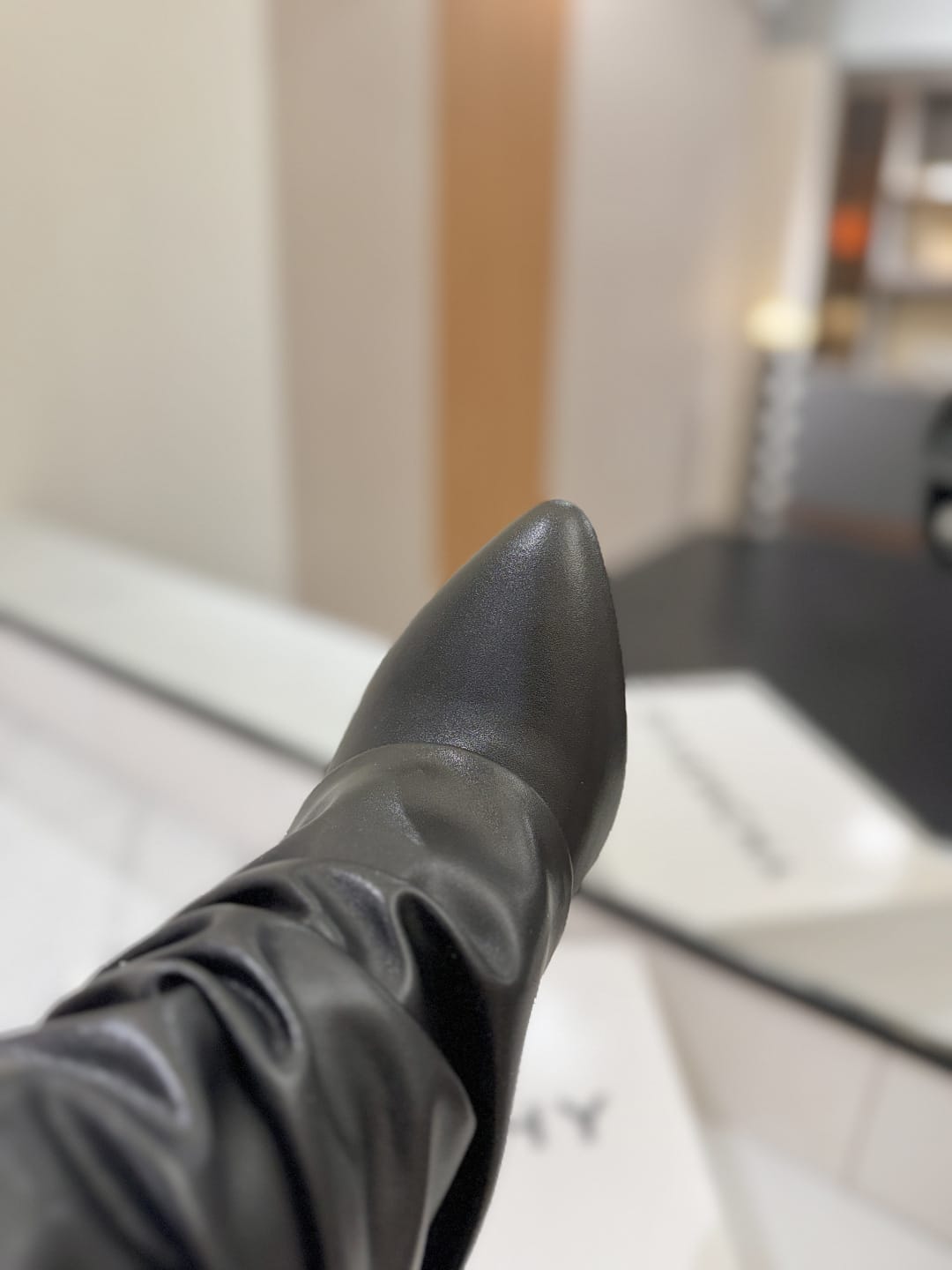 Givenchy Shark Lock Stiletto ankle boots in nappa leather for women