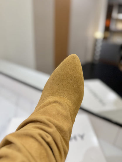 Givenchy Shark Lock Stiletto ankle boots in suede for woman