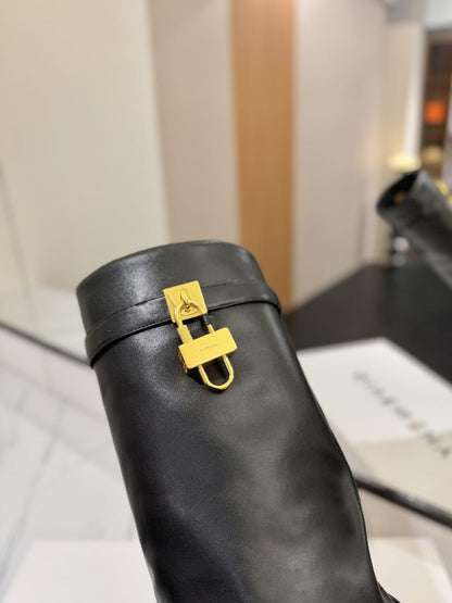 Givenchy Shark Lock Stiletto boots in nappa leather for women