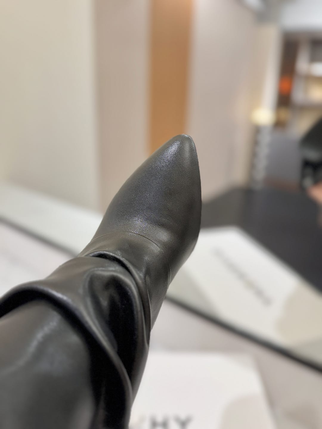 Givenchy Shark Lock Stiletto boots in nappa leather for women