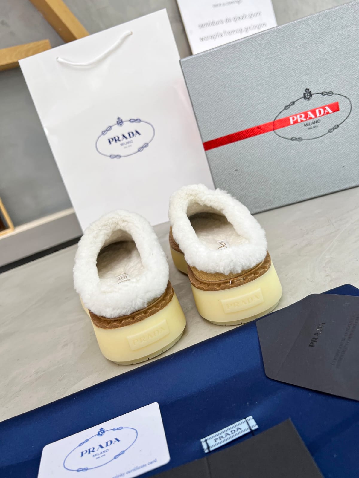 Prada Suede slippers for woman
