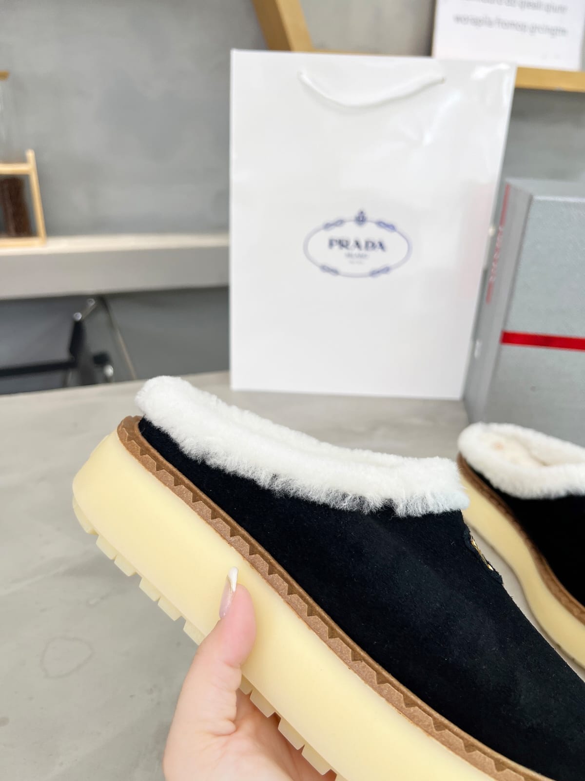 Prada Suede slippers for women