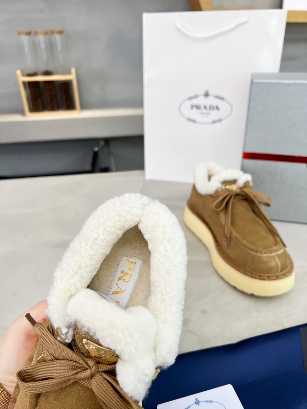 Prada Suede chukka boots for woman