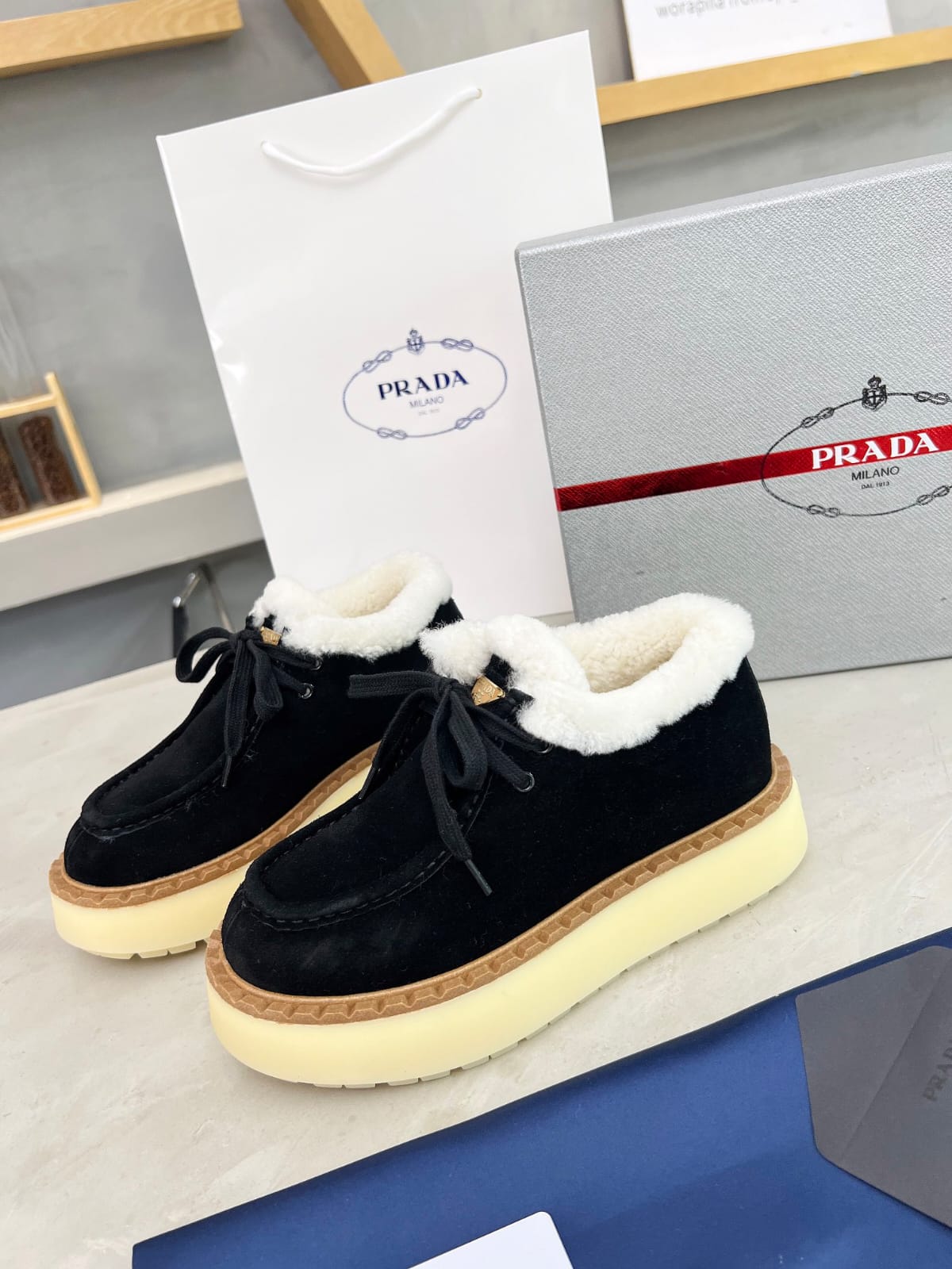 Prada Suede chukka boots for women