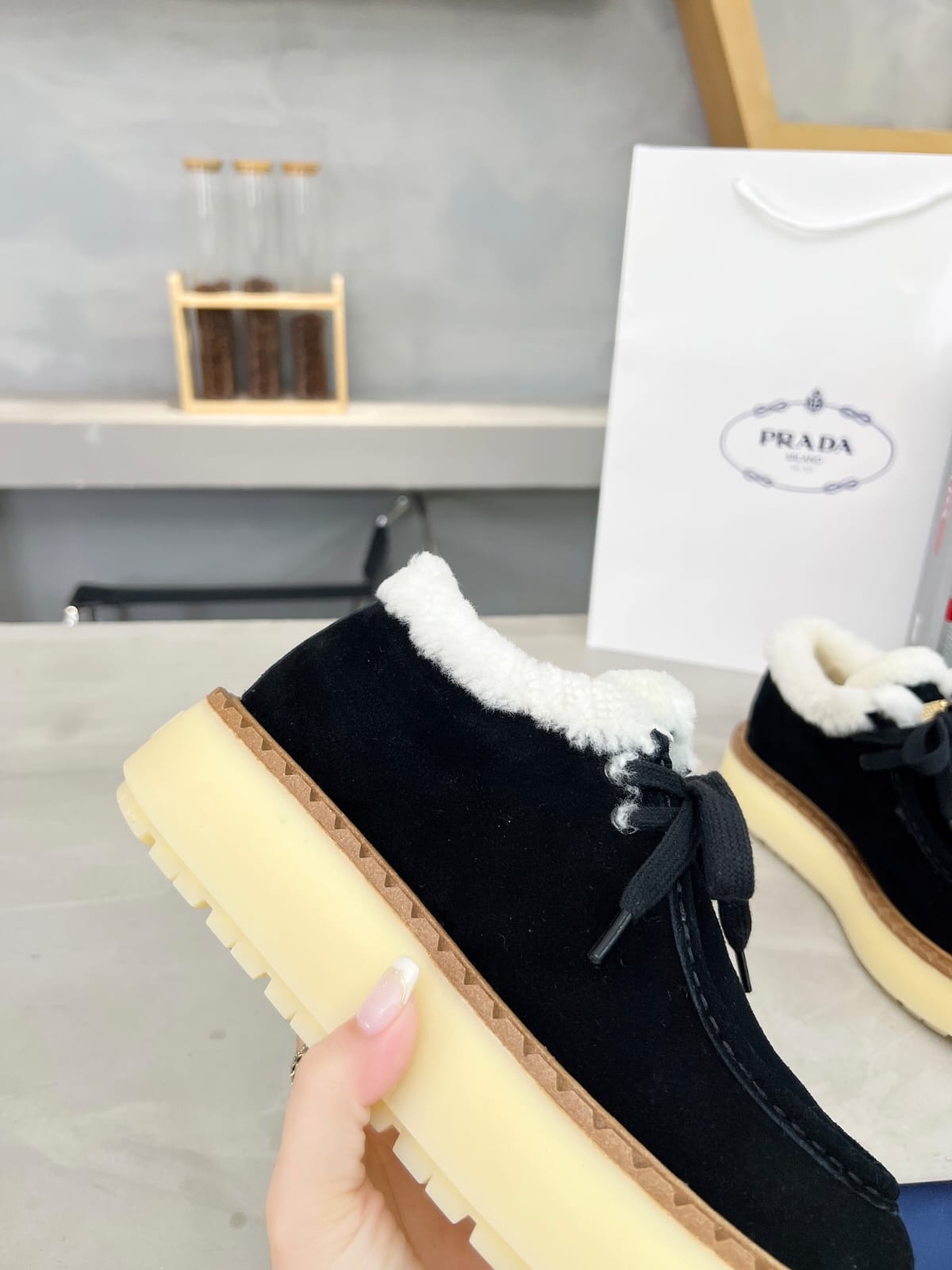 Prada Suede chukka boots for women