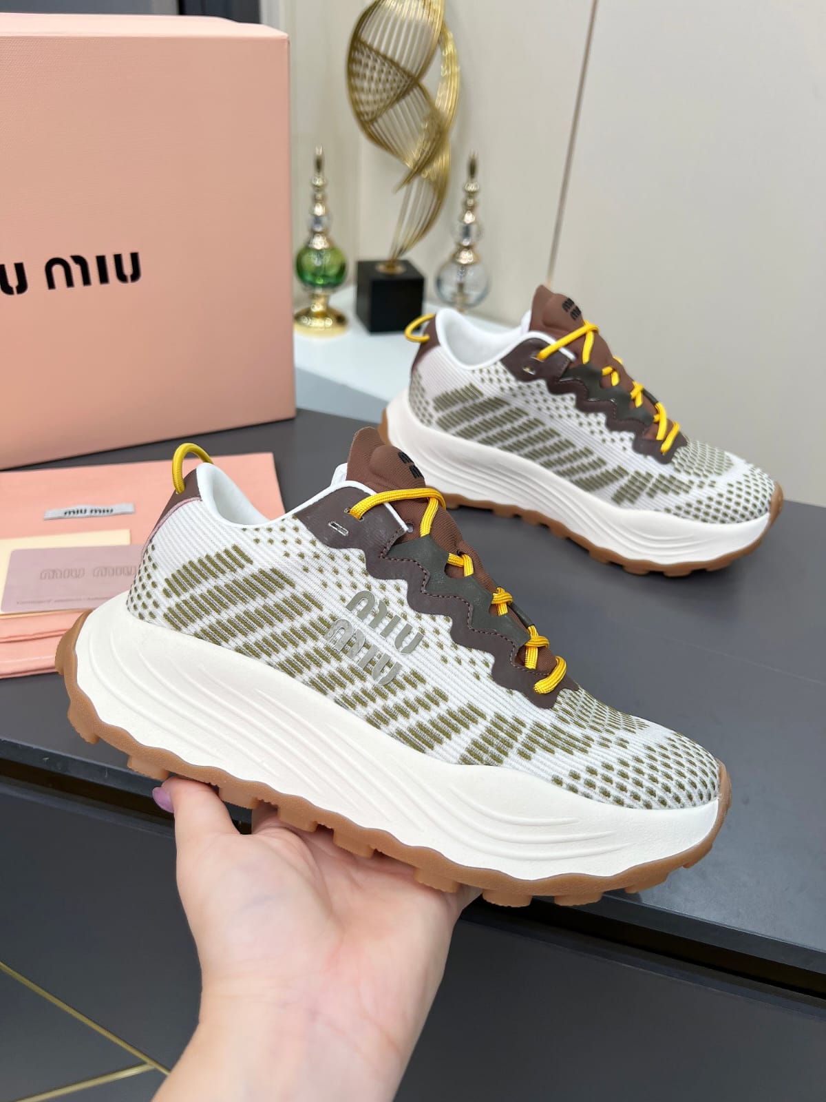 Miu Miu  Technical fabric sneakers for women