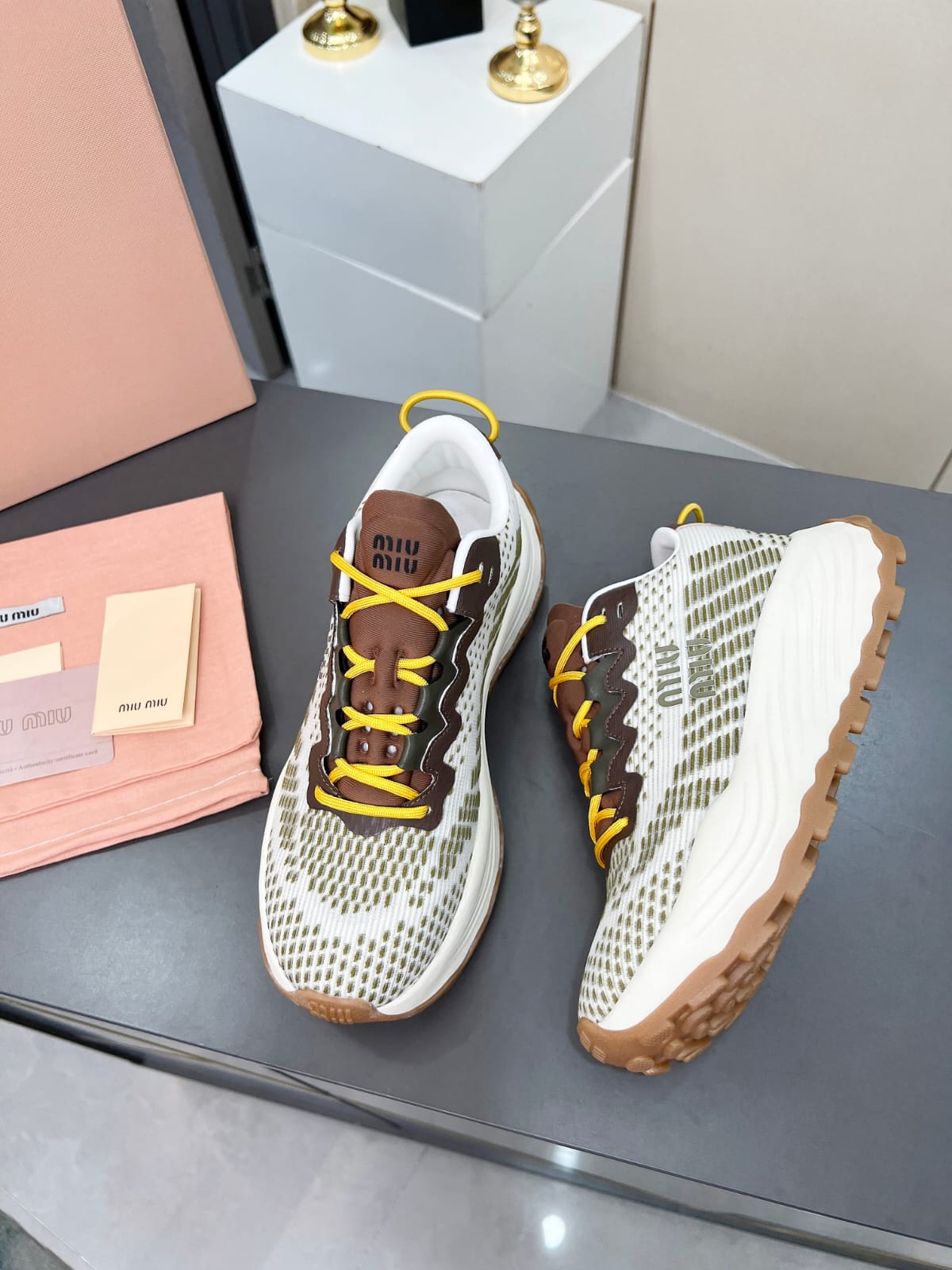 Miu Miu  Technical fabric sneakers for women