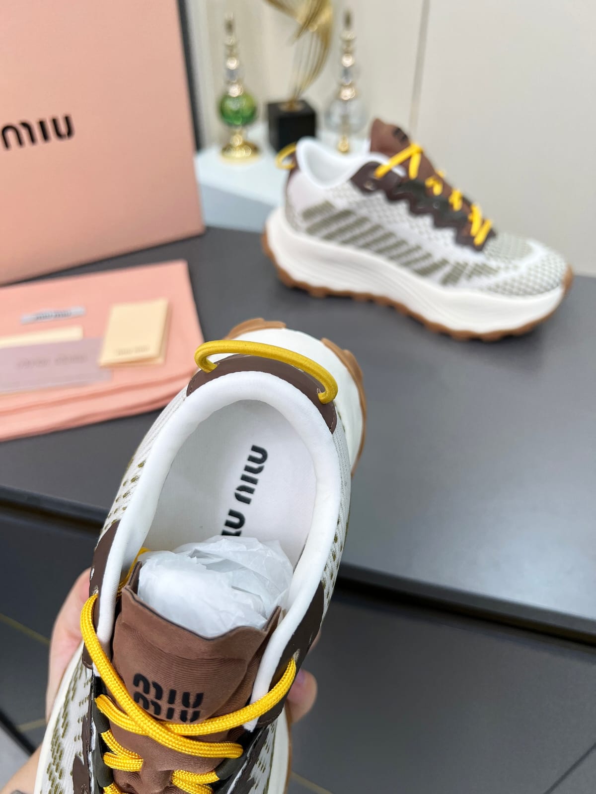 Miu Miu  Technical fabric sneakers for women