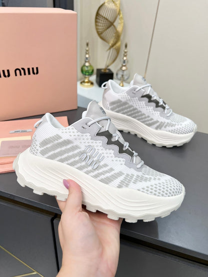 Miu Miu  Technical fabric sneakers for women