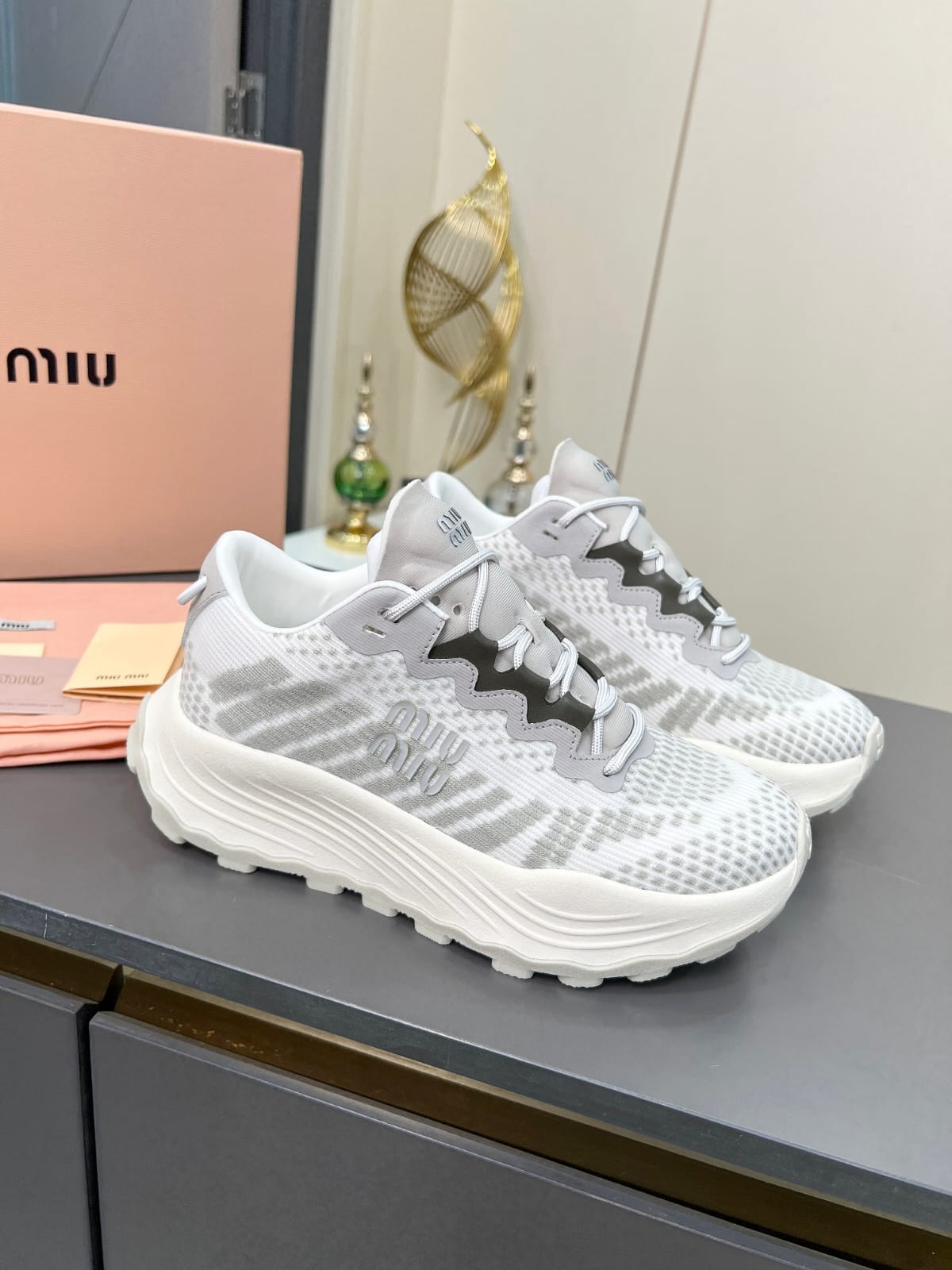 Miu Miu  Technical fabric sneakers for women