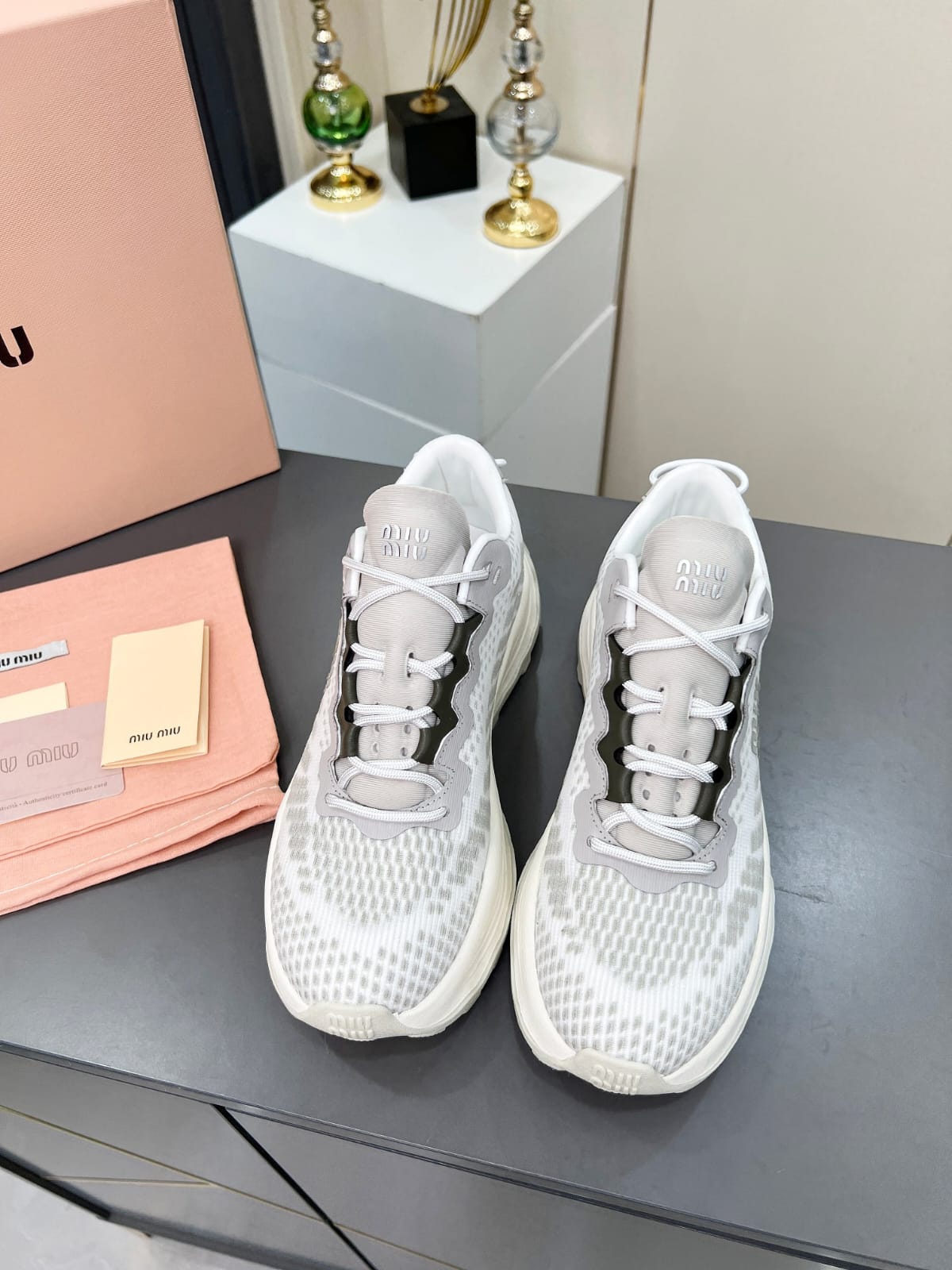 Miu Miu  Technical fabric sneakers for women