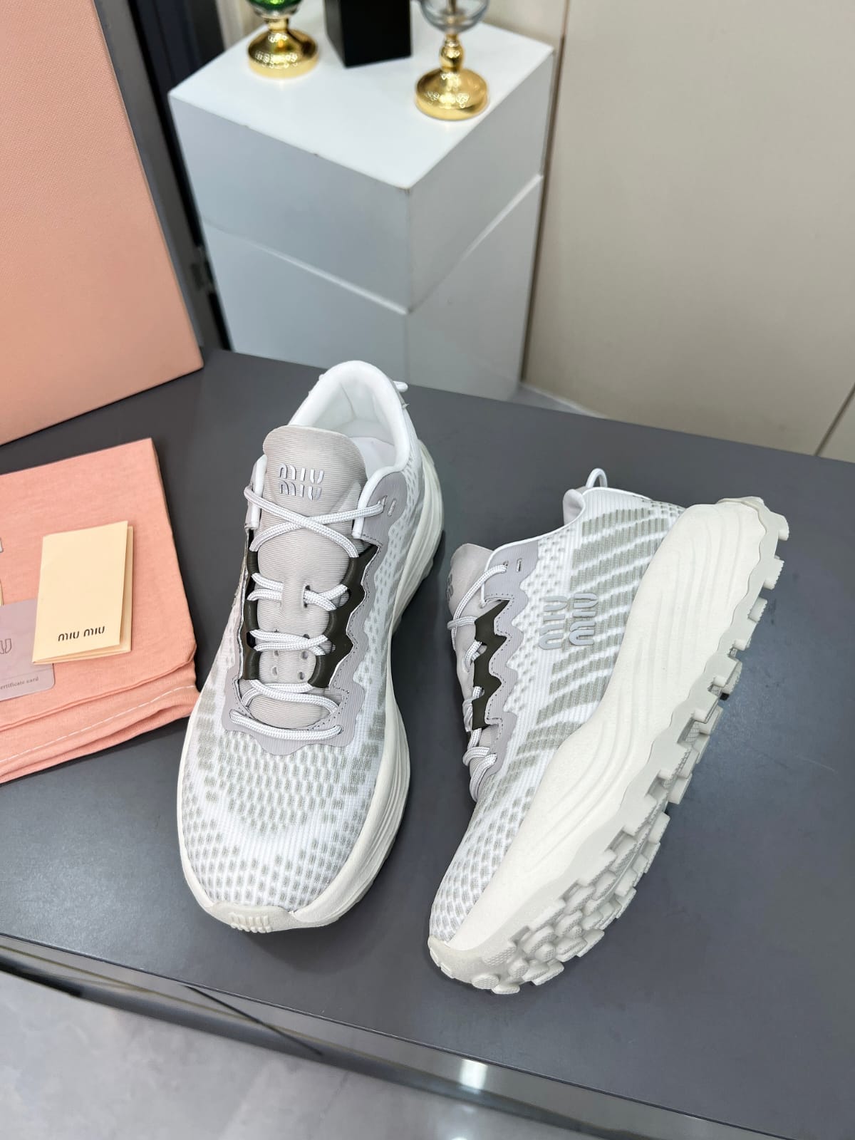 Miu Miu  Technical fabric sneakers for women