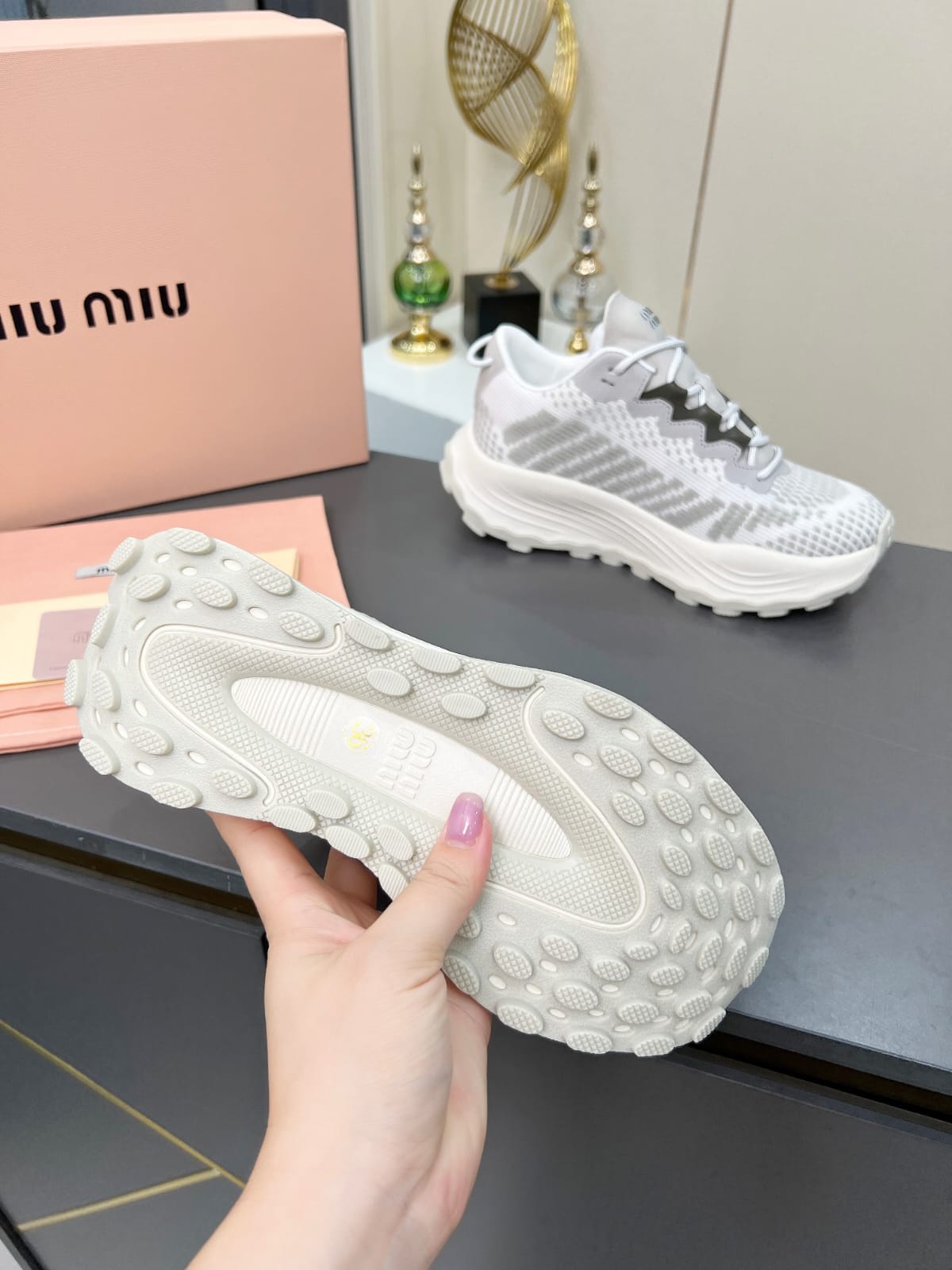 Miu Miu  Technical fabric sneakers for women