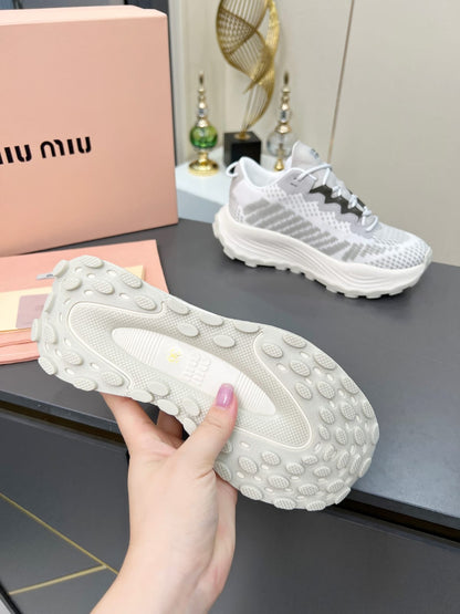 Miu Miu  Technical fabric sneakers for women
