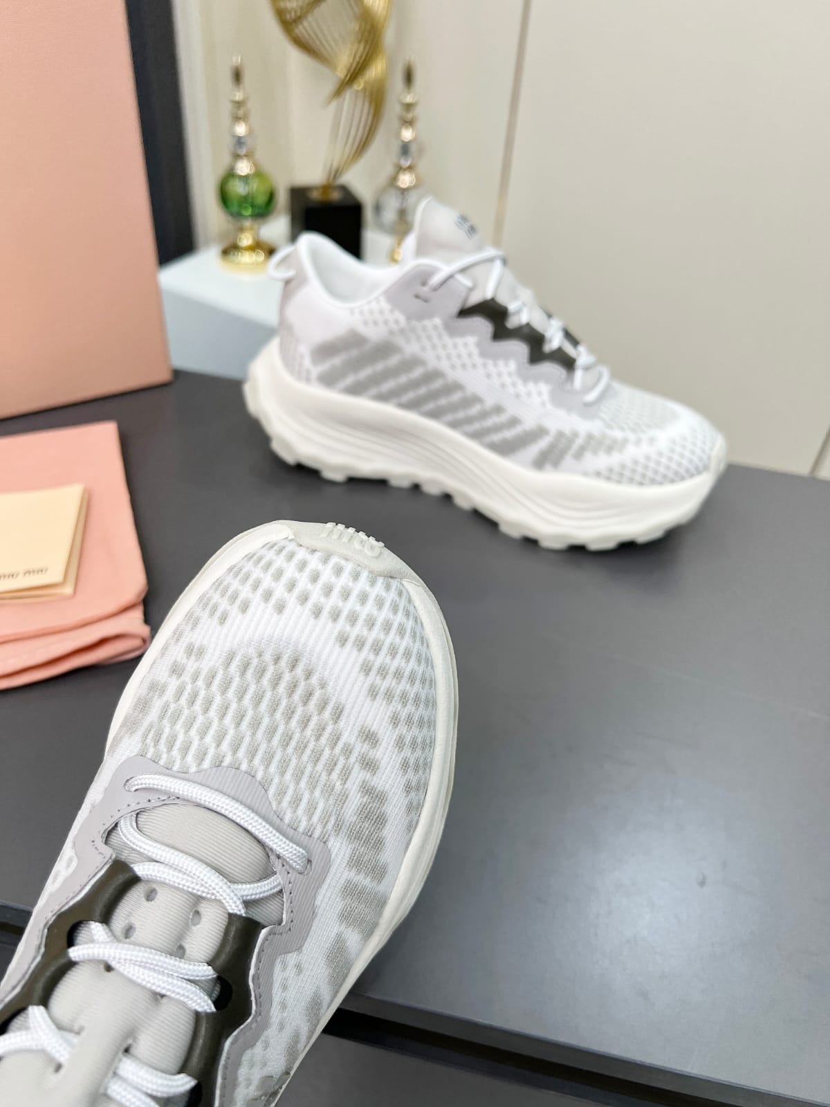 Miu Miu  Technical fabric sneakers for women
