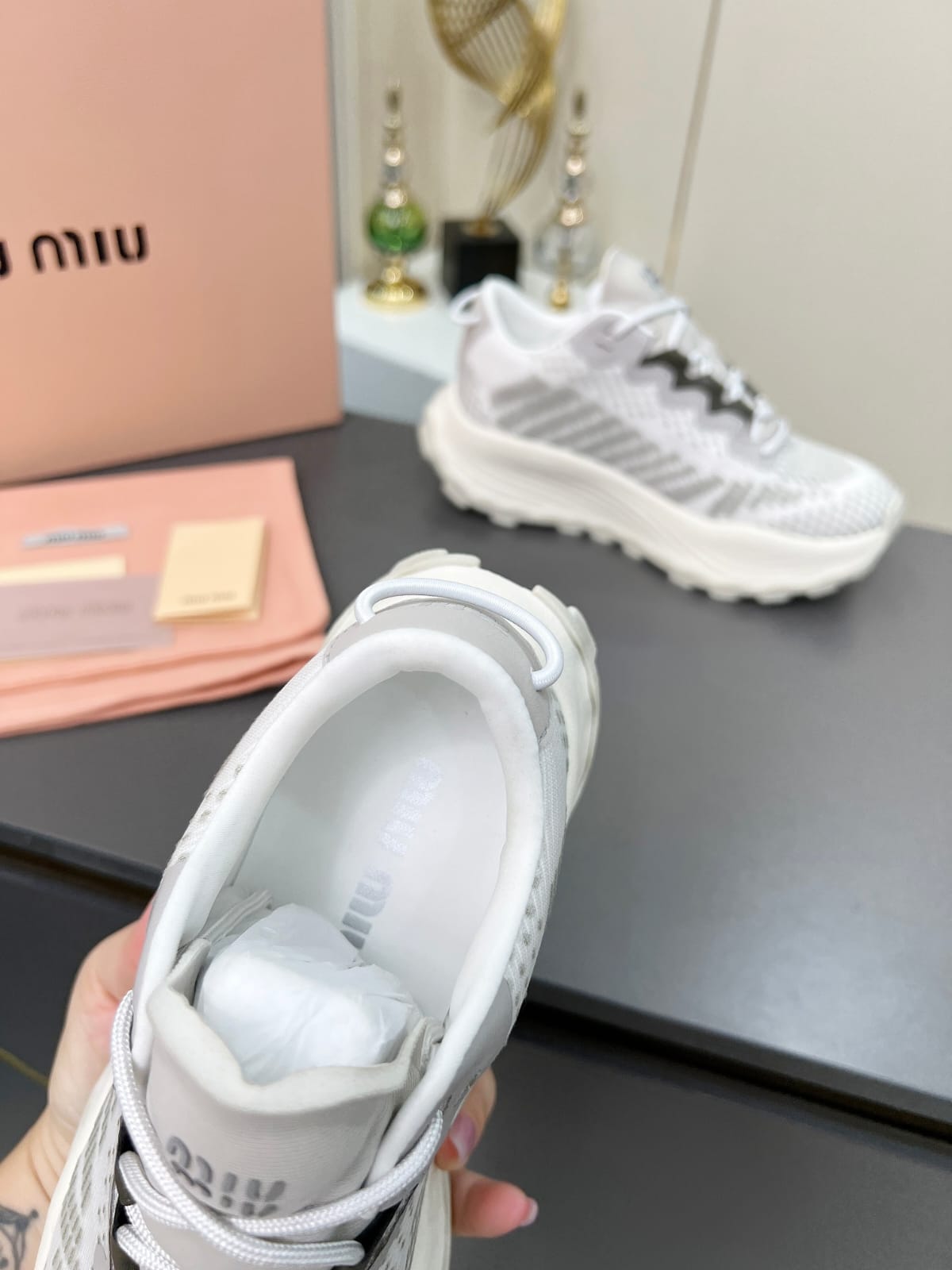 Miu Miu  Technical fabric sneakers for women