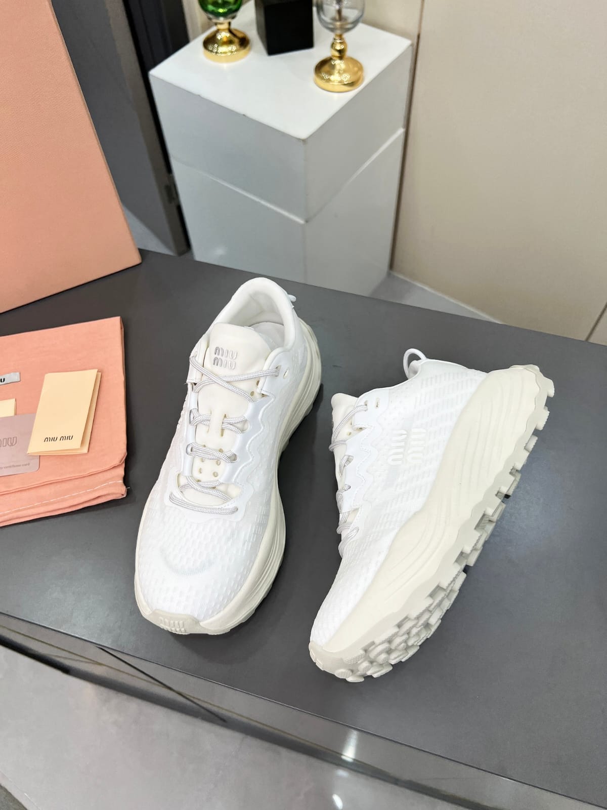 Miu Miu  Technical fabric sneakers for women