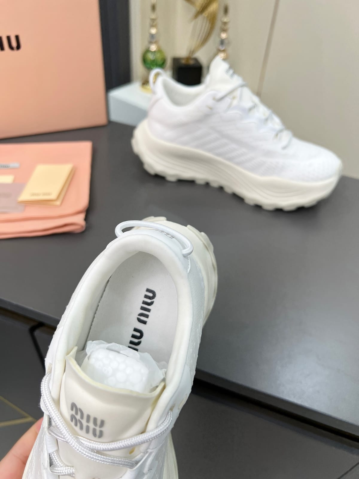 Miu Miu  Technical fabric sneakers for women