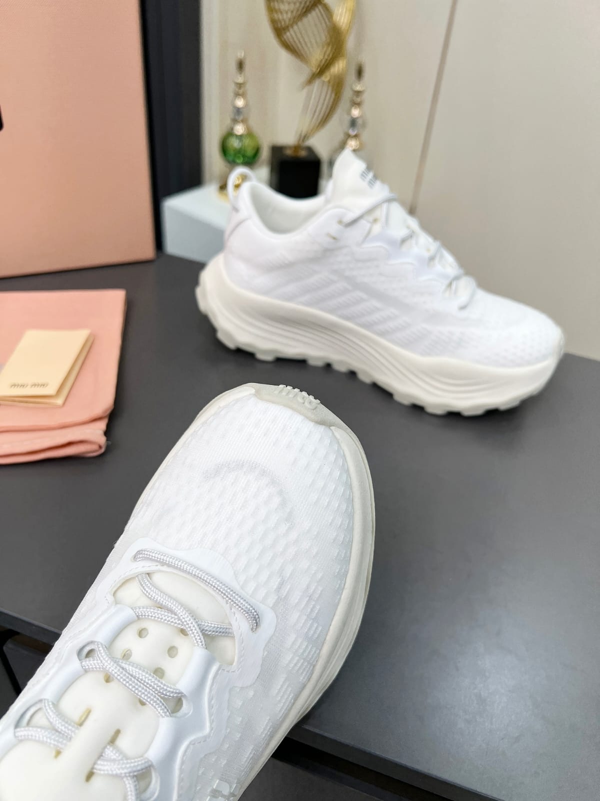 Miu Miu  Technical fabric sneakers for women