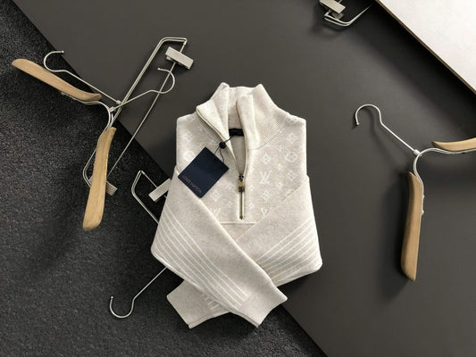 Louis Vuitton  Ribbed Wool Half-Zip Pullover for men