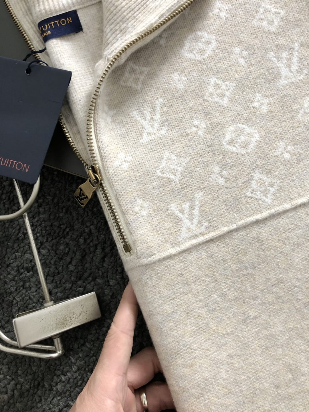 Louis Vuitton  Ribbed Wool Half-Zip Pullover for men