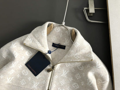 Louis Vuitton  Ribbed Wool Half-Zip Pullover for men