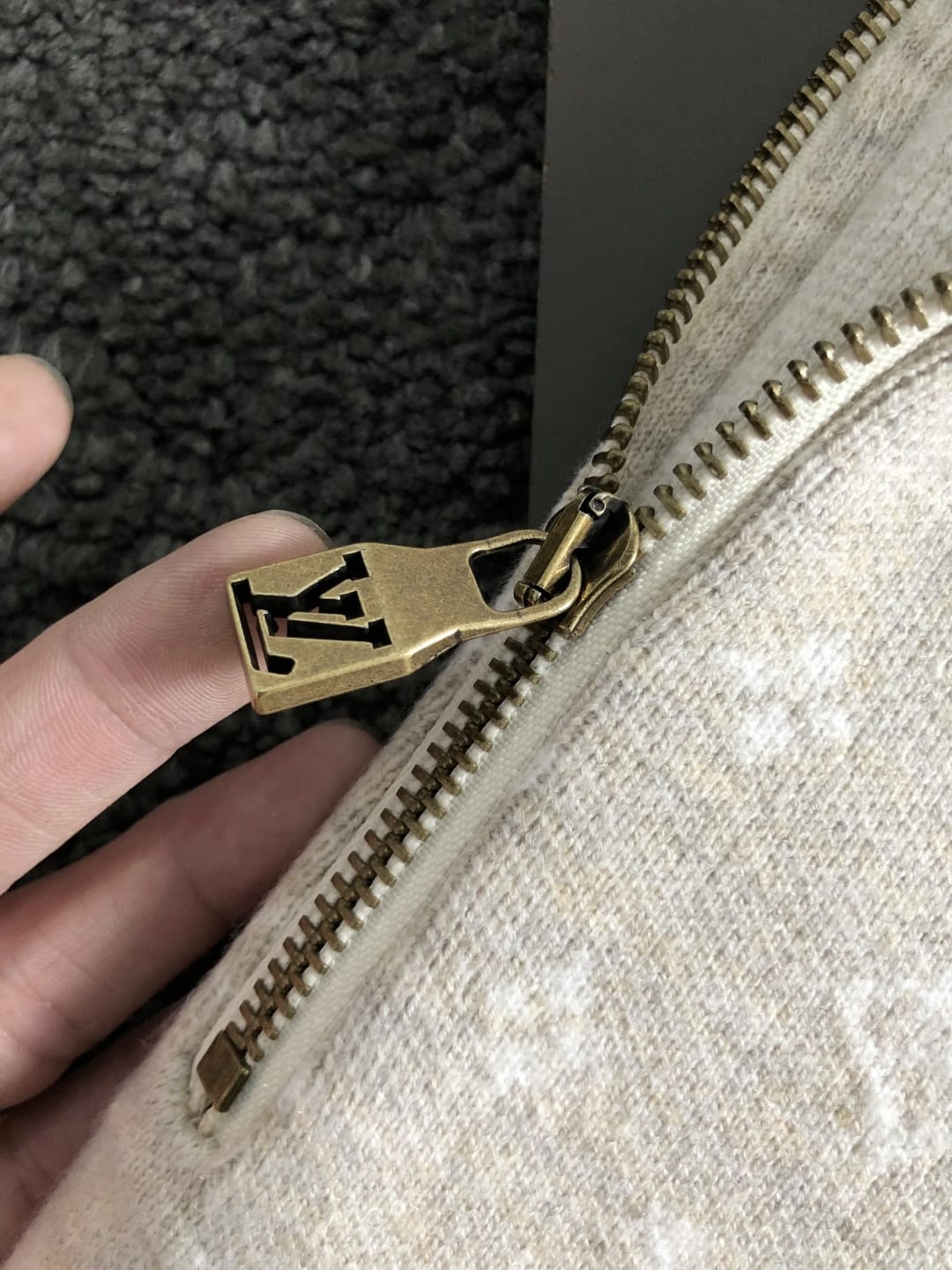Louis Vuitton  Ribbed Wool Half-Zip Pullover for men