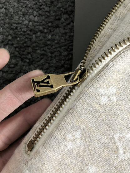 Louis Vuitton  Ribbed Wool Half-Zip Pullover for men