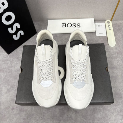 Boss TTNM EVO trainers with knitted uppers and suede trims for men