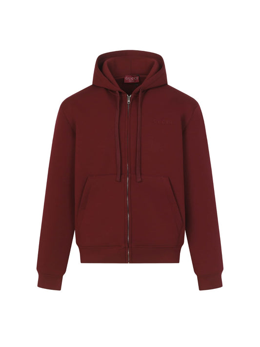 Gucci  Double cotton viscose jersey zip jacket for men