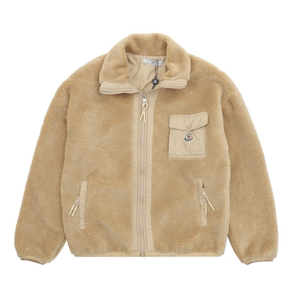 Moncler Teddy Zip-Up Sweatshirt with Pocket for men