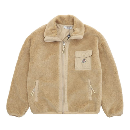 Moncler Teddy Zip-Up Sweatshirt with Pocket for men