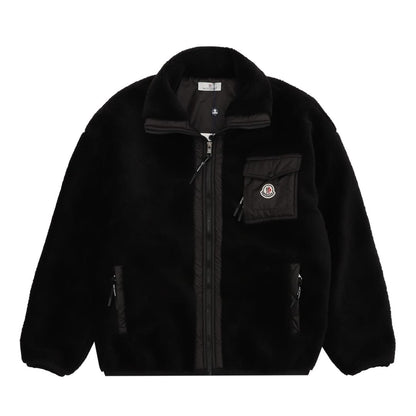 Moncler Teddy Zip-Up Sweatshirt with Pocket for men