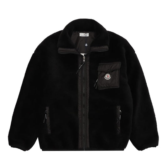 Moncler Teddy Zip-Up Sweatshirt with Pocket for men