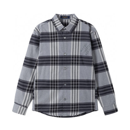 Louis Vuitton  Long-sleeved shirt in cotton flannel for men