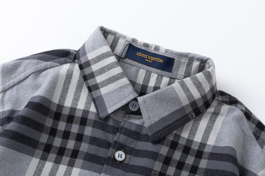 Louis Vuitton  Long-sleeved shirt in cotton flannel for men