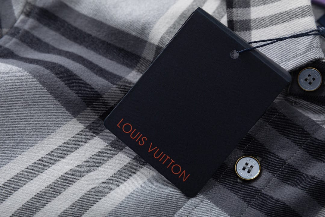 Louis Vuitton  Long-sleeved shirt in cotton flannel for men